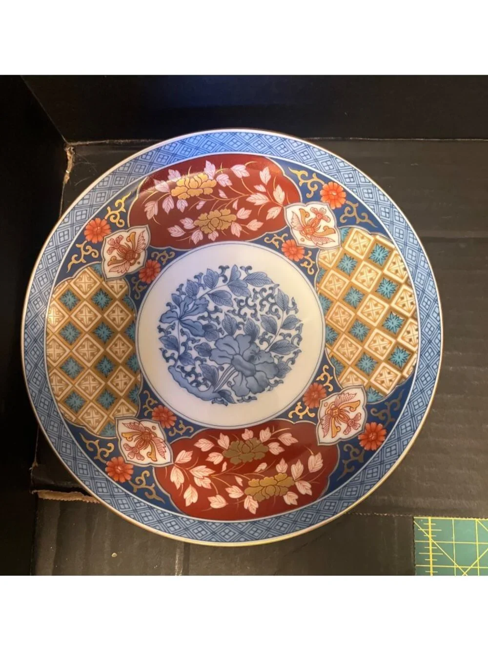 3 Imari Salad Plates 8.5